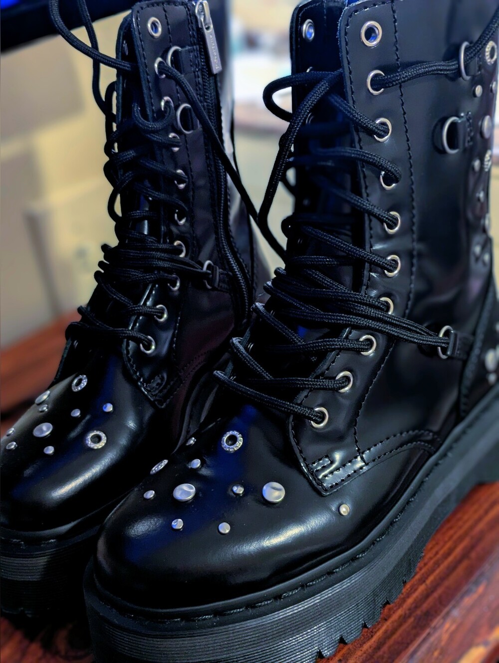 Dr. Martens Jadon Studded Platform Lace-Up  Boot